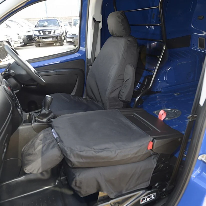 Citroen Nemo Van 2008-2018 Tailored Seat Covers - Two Front Seats Fold Down Passenger Seat - Image 4