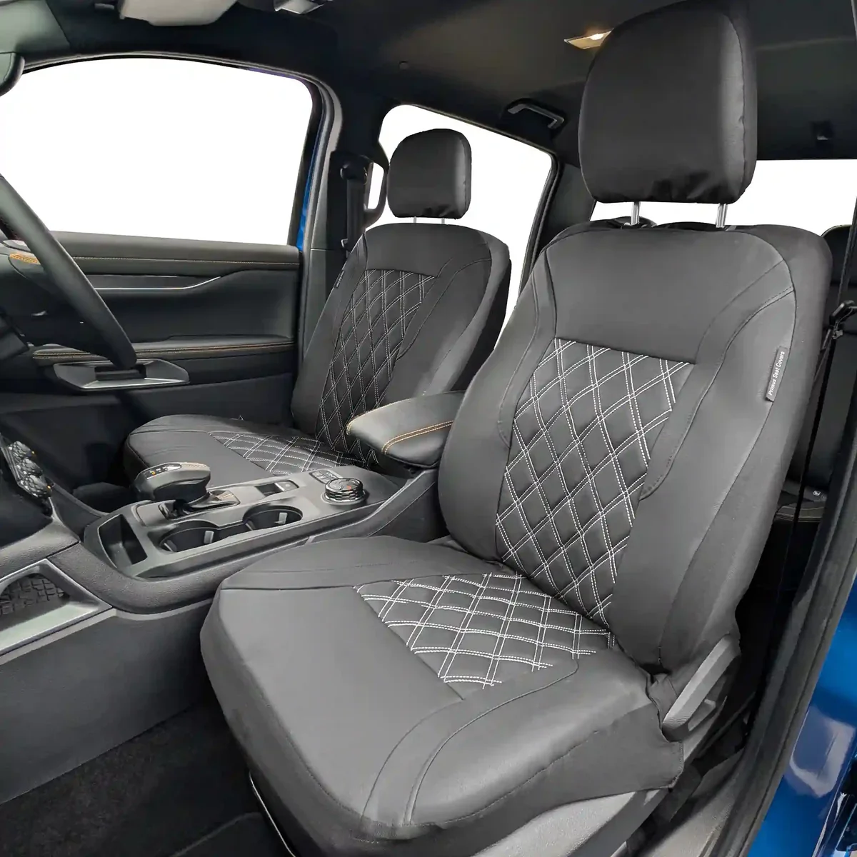 Driver & Passenger Semi-Tailored Leatherette Seat Covers - Waterproof & Airbag Compatible - Image 2