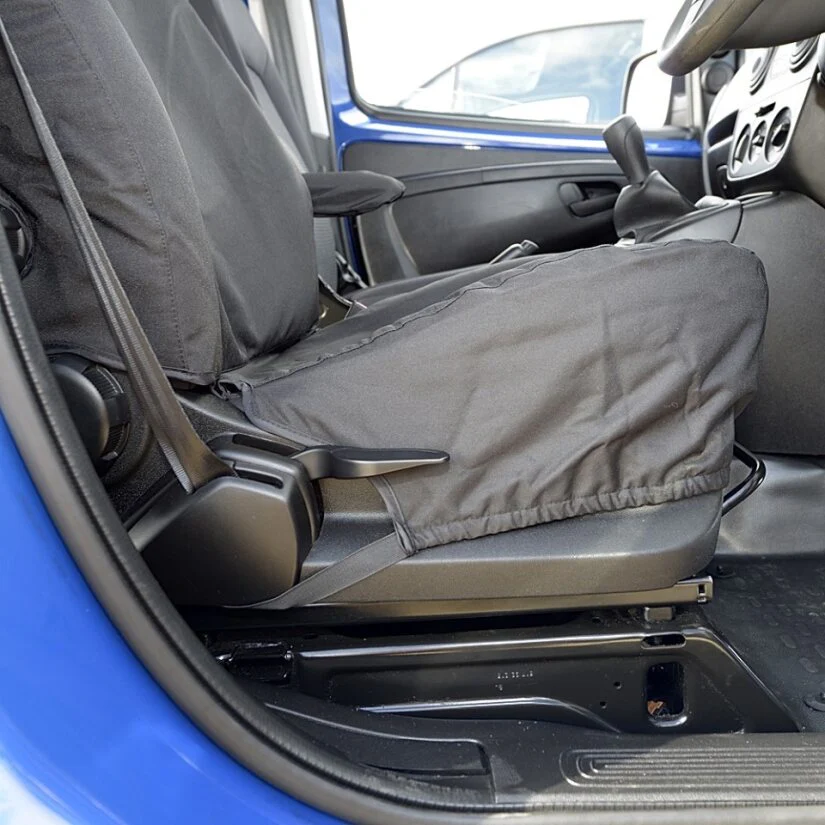 Fiat Fiorino Van  2008+ Tailored  Seat Covers - Two Front Seats Fold Down Passenger Seat - Image 3
