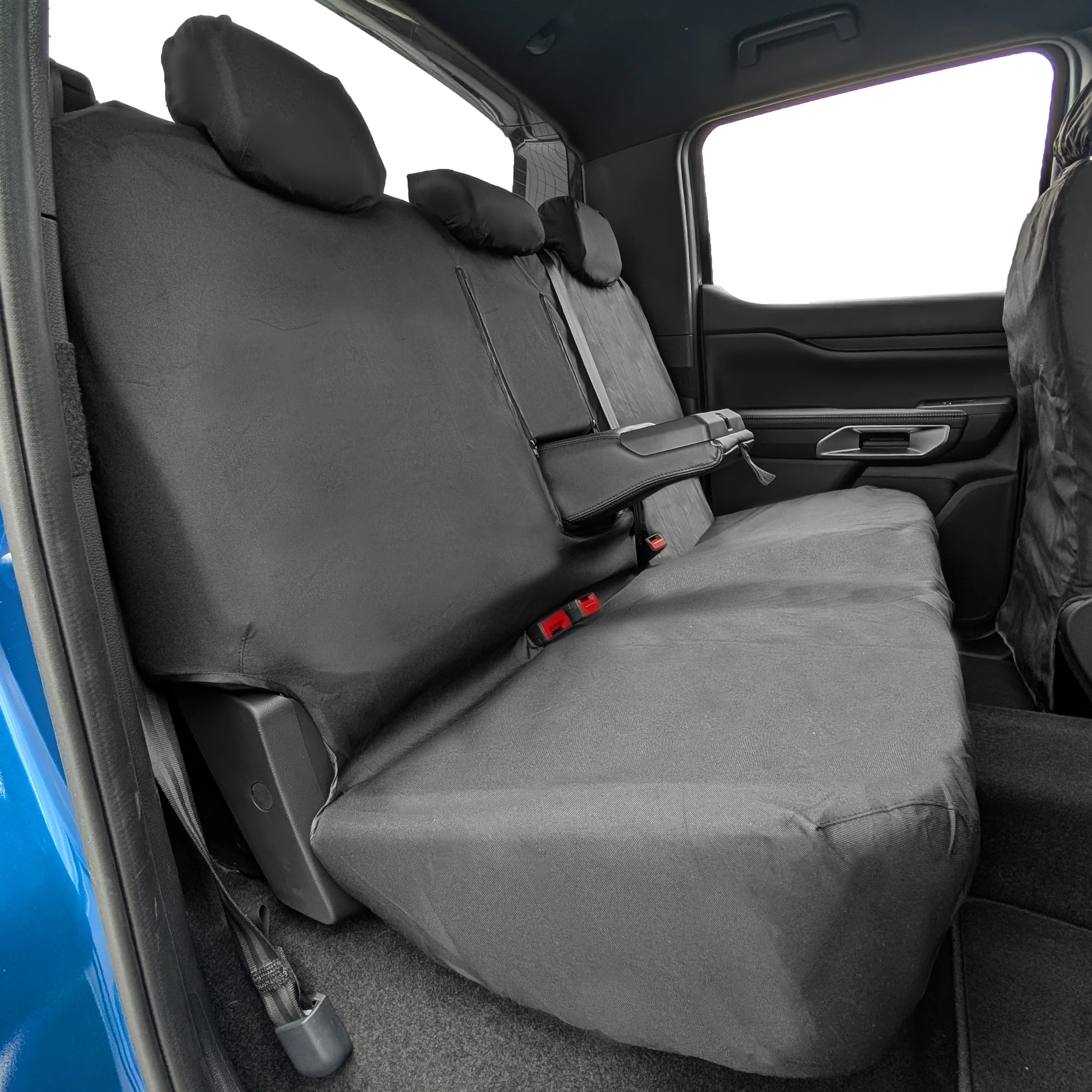 Ford Ranger Wildtrak 2022+ Tailored Seat Covers - Rear Three Seat Bench - Image 4