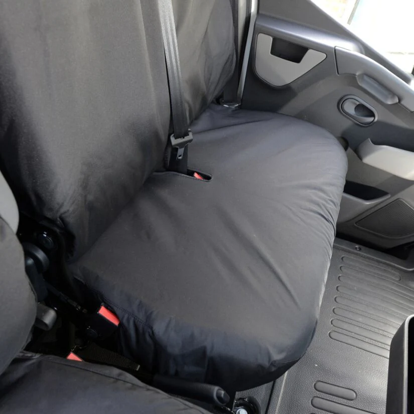 Nissan NV400 Van 2011-2022 Tailored Seat Covers - Three Front Seats Folding Middle Seat Single Base Seat - Image 3