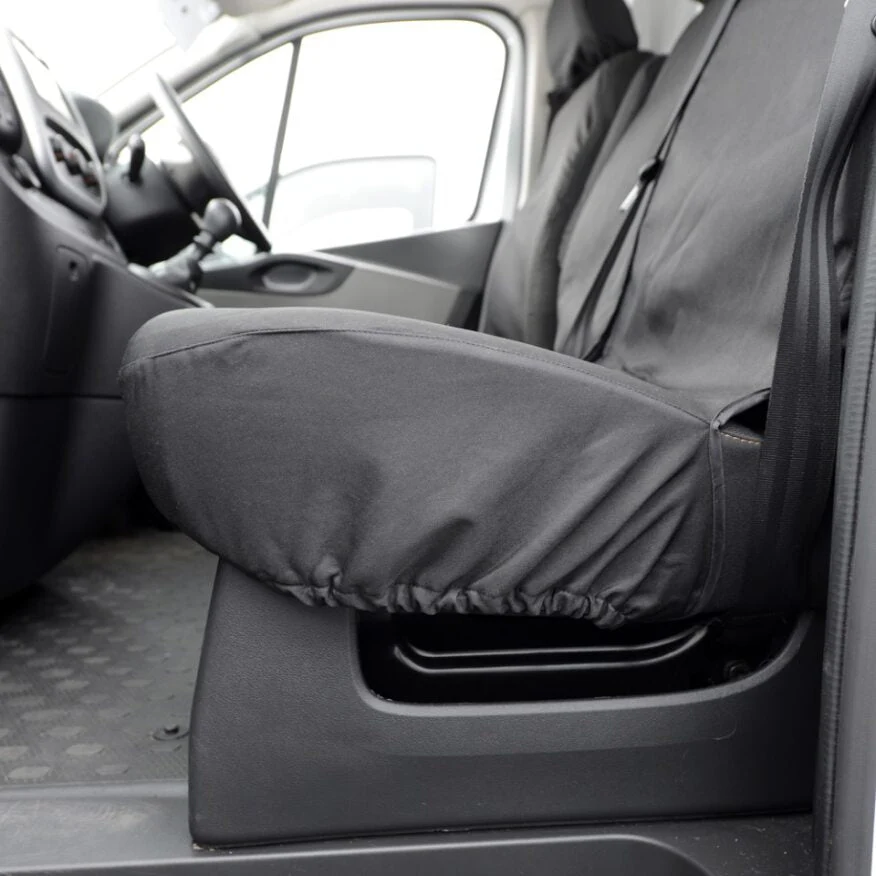 Nissan Primastar Van 2021+ Tailored  Seat Covers - Three Front Seats  Three Front Seats No Under Seat Storage - Image 5