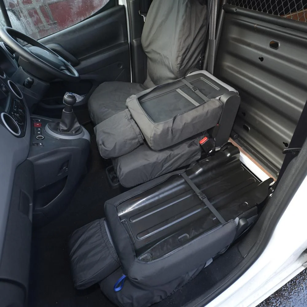 Peugeot Partner Van 2008-2018 Tailored  Seat Covers - Three Front Seats - Image 3