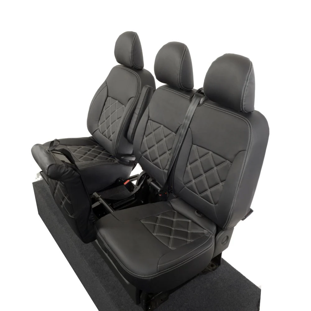 Renault Trafic 2014+ Leatherette Seat Covers - Front - Image 3
