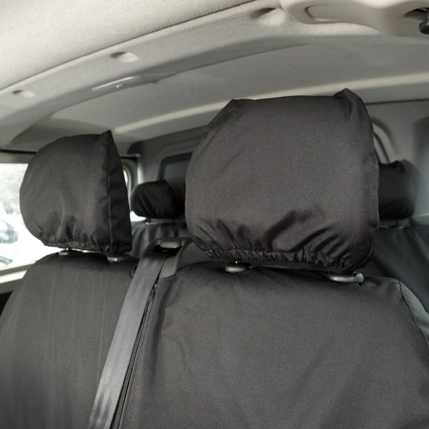 Renault Trafic Crew Cab Van 2014+ Tailored Seat Covers - Three Rear Seats With Armrests - Image 4