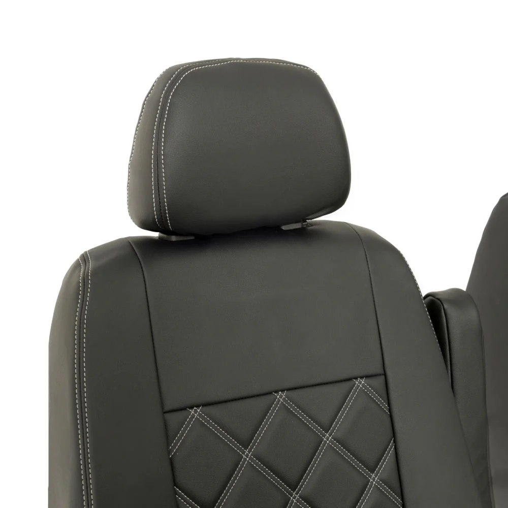 Volkswagen Crafter Van 2006-2017 Leatherette Seat Covers - Front - Image 8