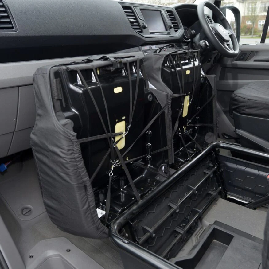 Volkswagen Crafter Van 2017+ Tailored  Seat Covers - Three Front Seats No Folding Middle Seat - Image 4