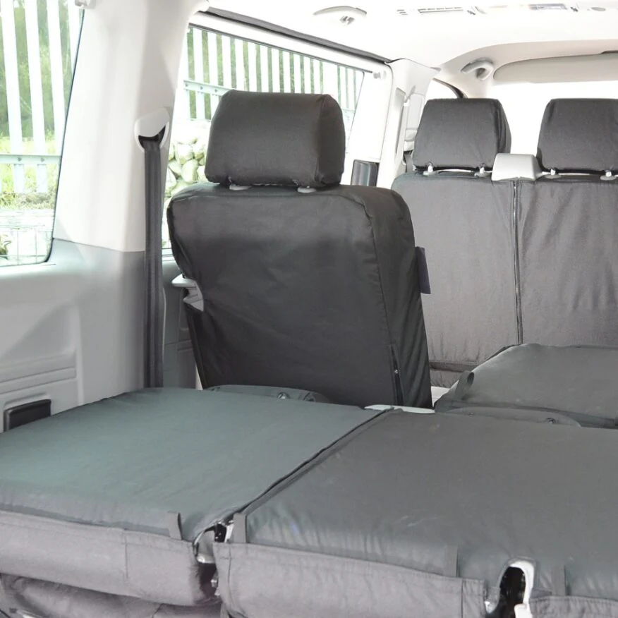 Volkswagen Transporter T5 Shuttle Minibus 2004-2015 Tailored  Seat Covers - Rear Single Seat Second Row - Image 3