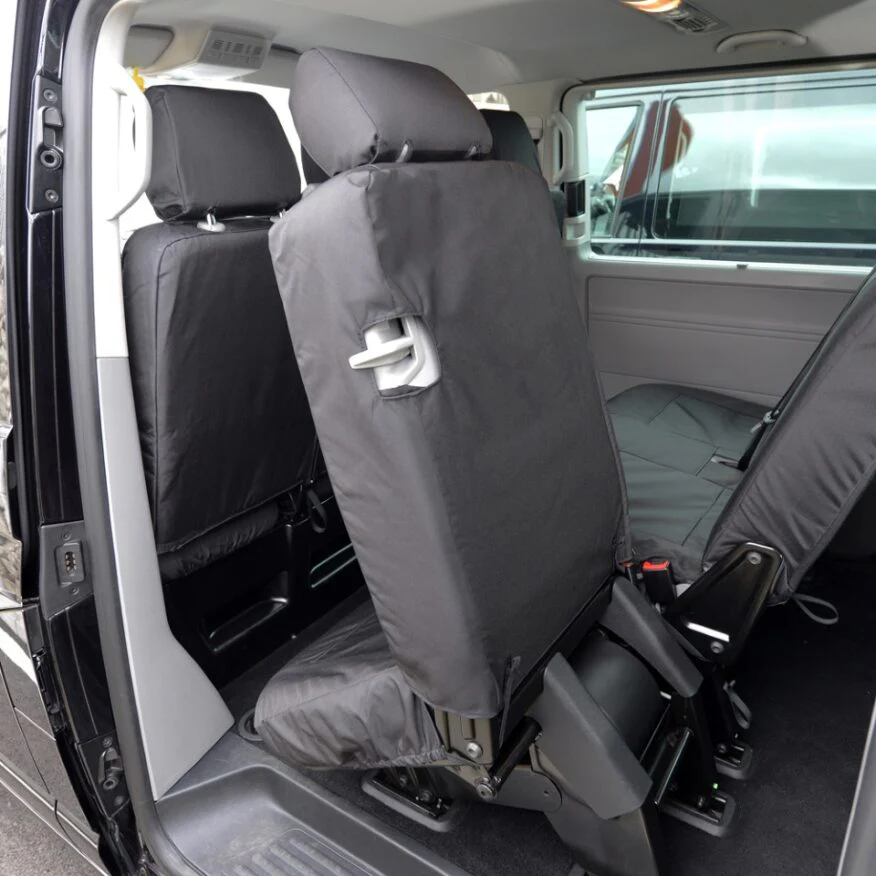 Volkswagen Transporter T5 Shuttle Minibus 2004-2015 Tailored  Seat Covers - Rear Single Seat Second Row - Image 4