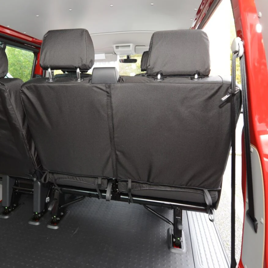 Volkswagen Transporter T5 Shuttle Minibus Van 2004-2015 Tailored  Seat Covers - Rear Twin Seat Second Row - Image 3