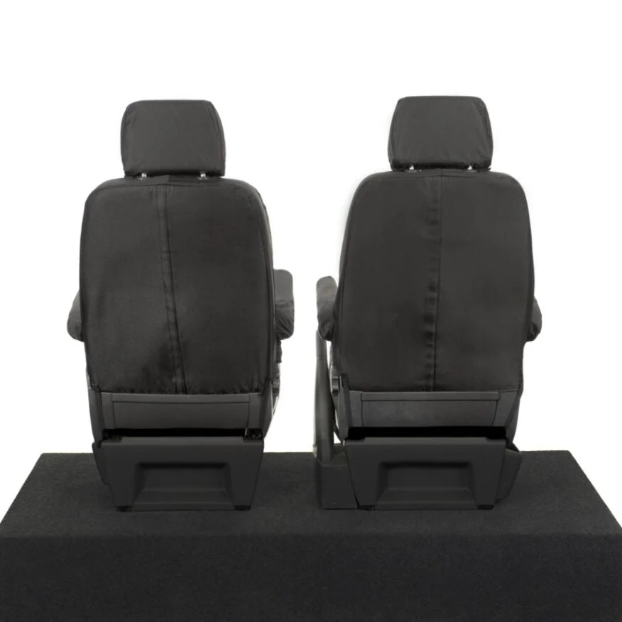 Volkswagen Transporter T5 Shuttle Minibus Van 2004-2015 Tailored  Seat Covers - Two Single Front Captain Seats - Image 3