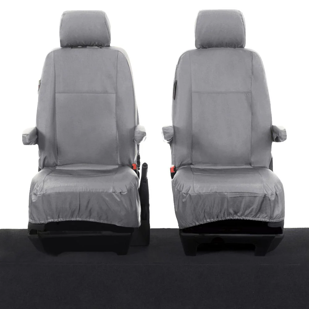 Volkswagen Transporter T5 Shuttle Minibus Van 2004-2015 Tailored  Seat Covers - Two Single Front Captain Seats - Image 4
