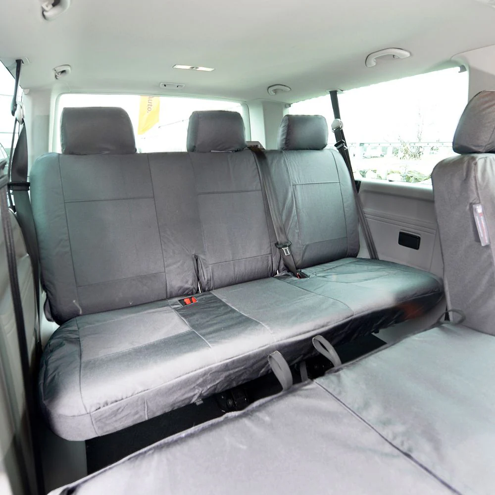 Volkswagen Transporter T6 Kombi Van 2015-2019 Tailored Seat Covers - Rear Bench - Image 4